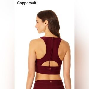 Coppersuit Burgundy Swimsuit Set